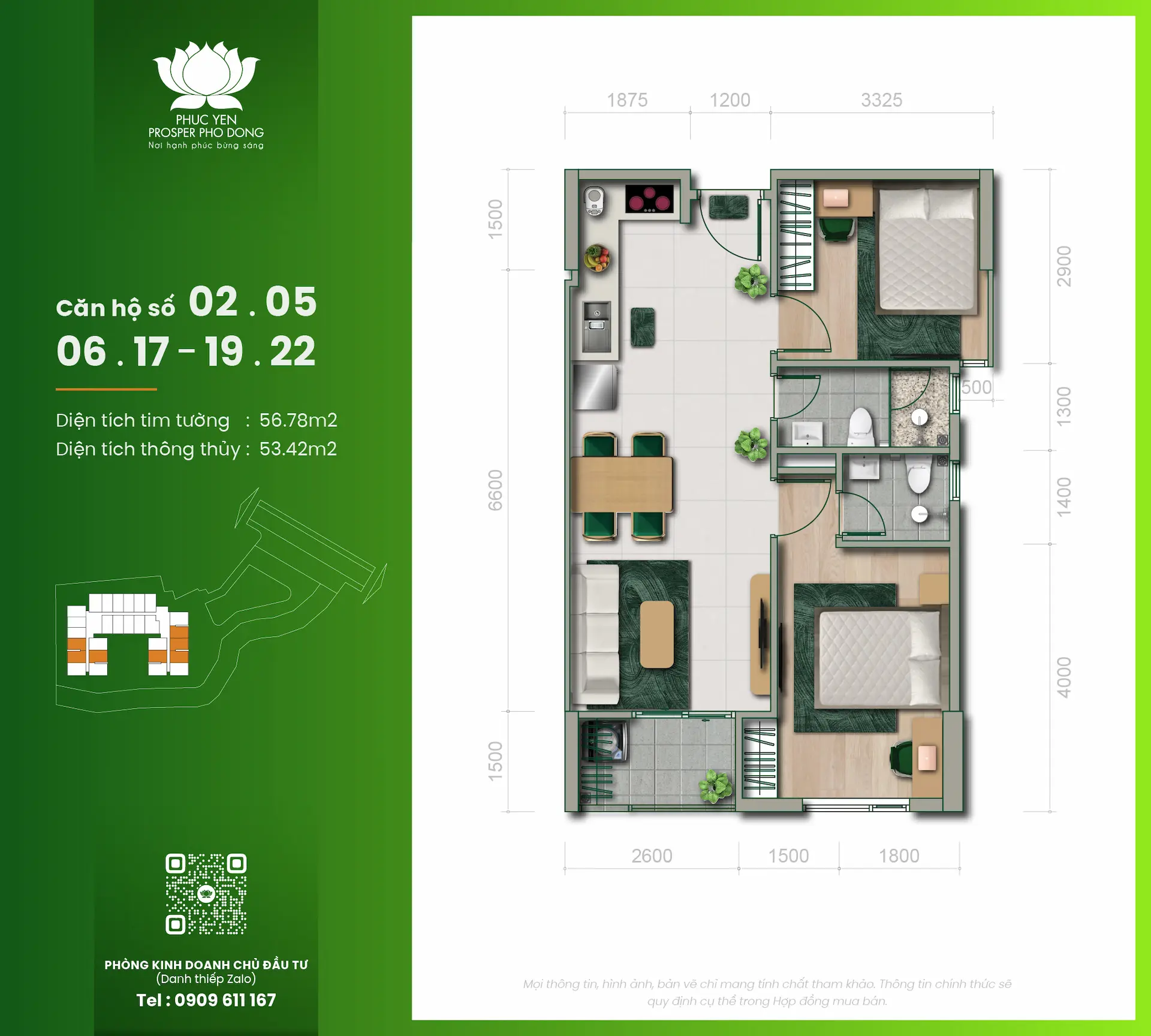 Căn Hộ 56.78M² Prosper Phố Đông