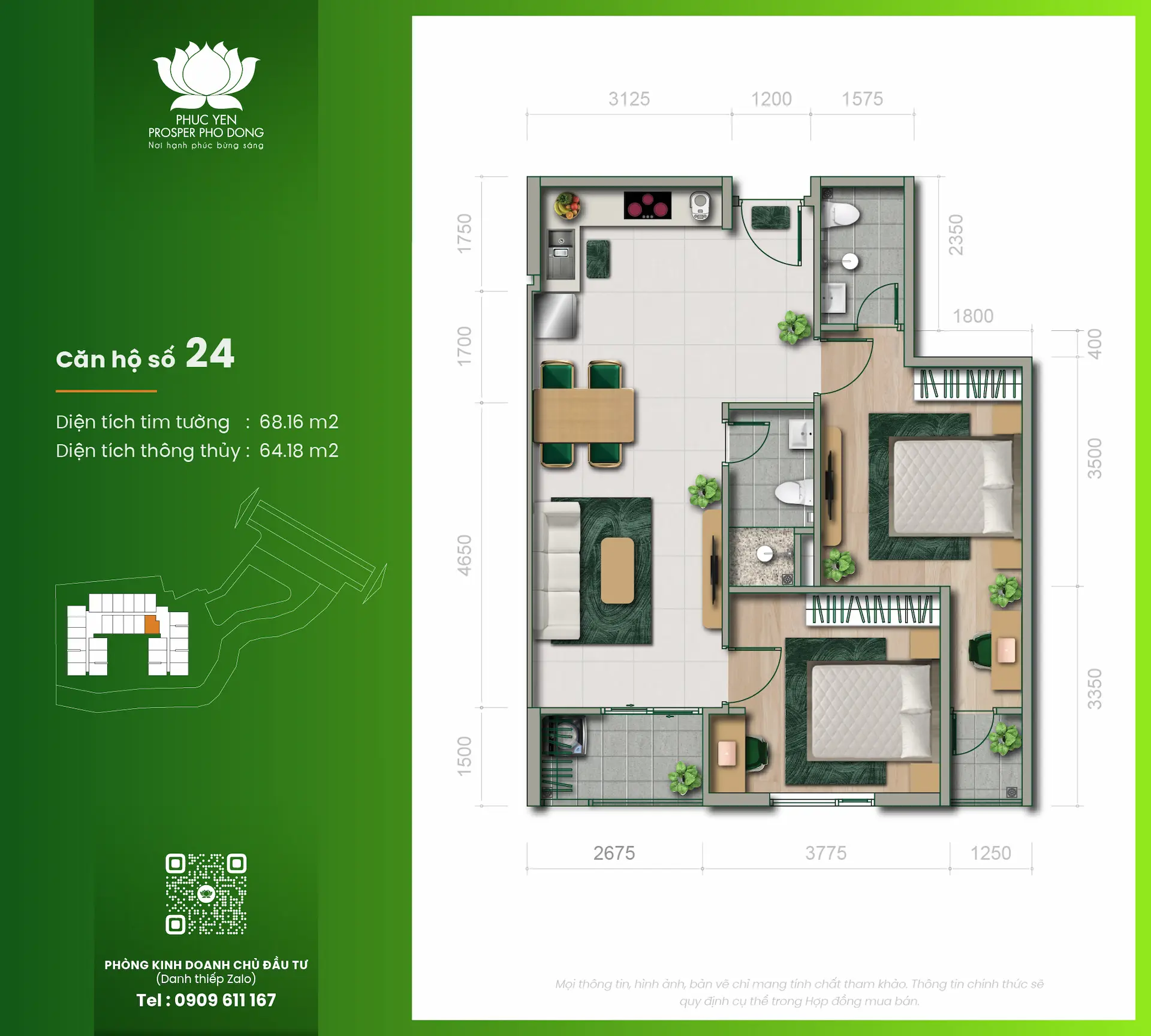 Căn Hộ 68.16M² Prosper Phố Đông